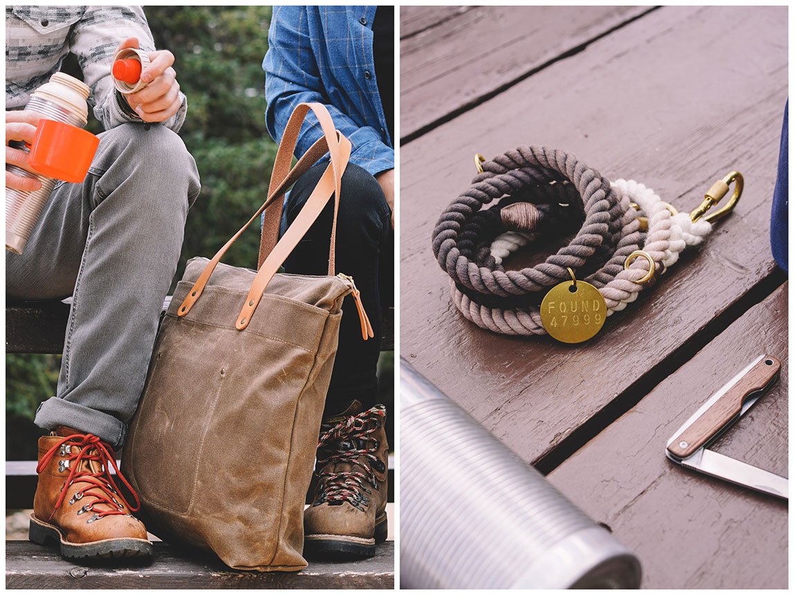 Winter Session x Armitage & McMillan Fall Lookbook Waxed Canvas Tote