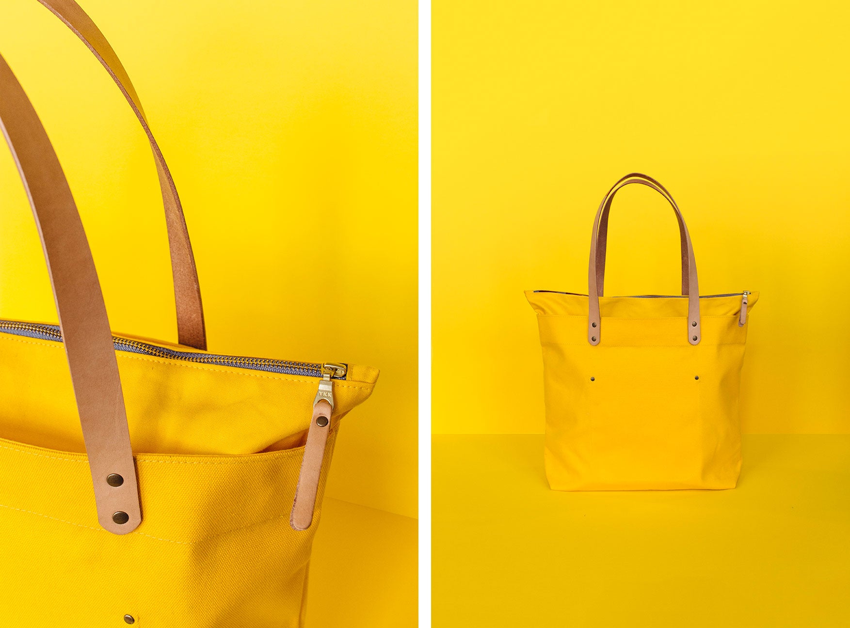 Winter Session Lookbook Yellow Canvas Leather Collection