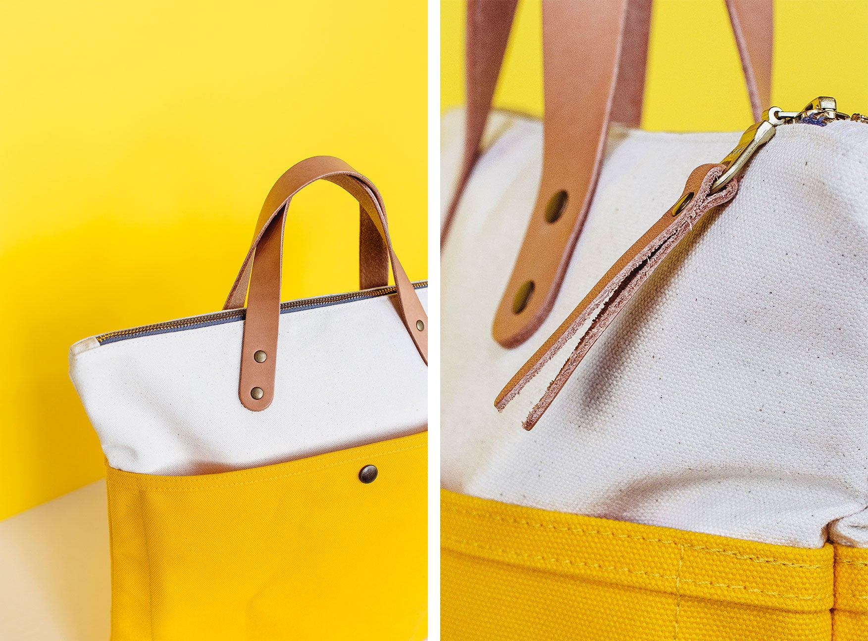 Winter Session Yellow Canvas Leather Collection
