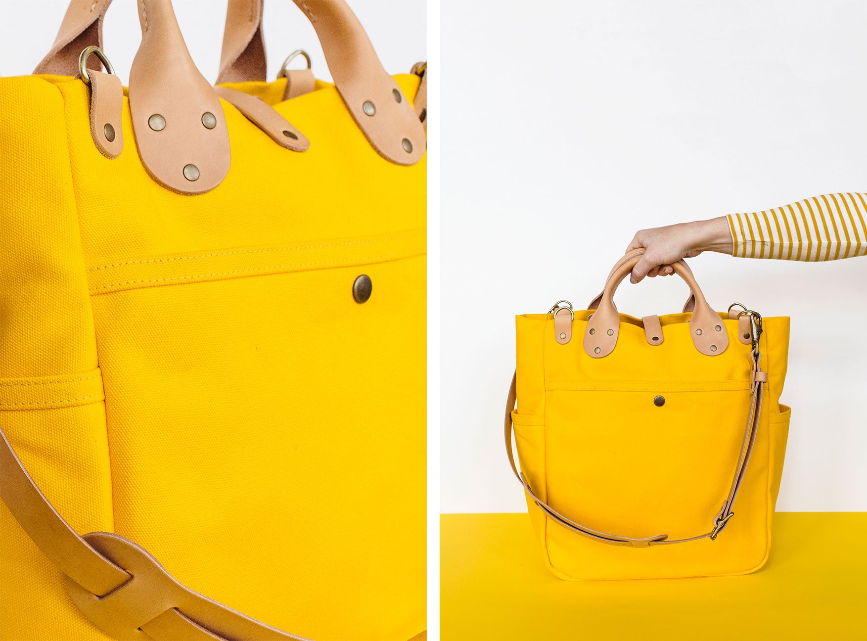 Winter Session Lookbook Yellow Canvas Leather Collection