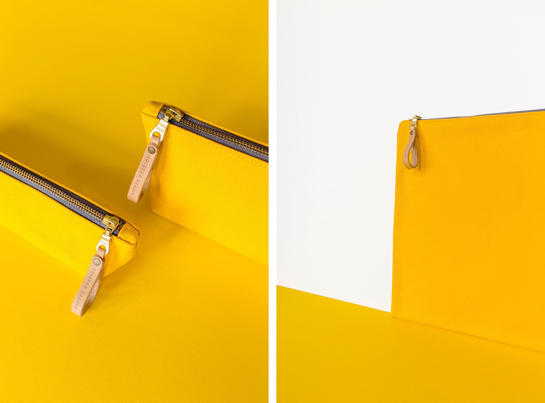 Winter Session Lookbook Yellow Canvas Leather Collection