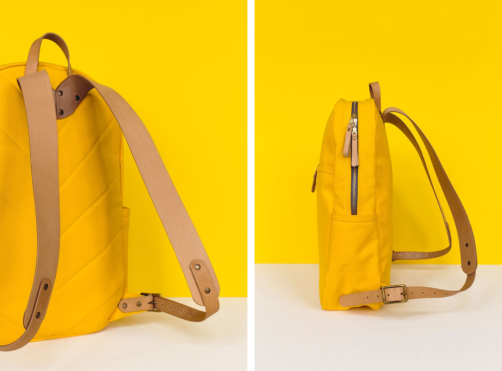 Winter Session Lookbook Yellow Canvas Leather Collection