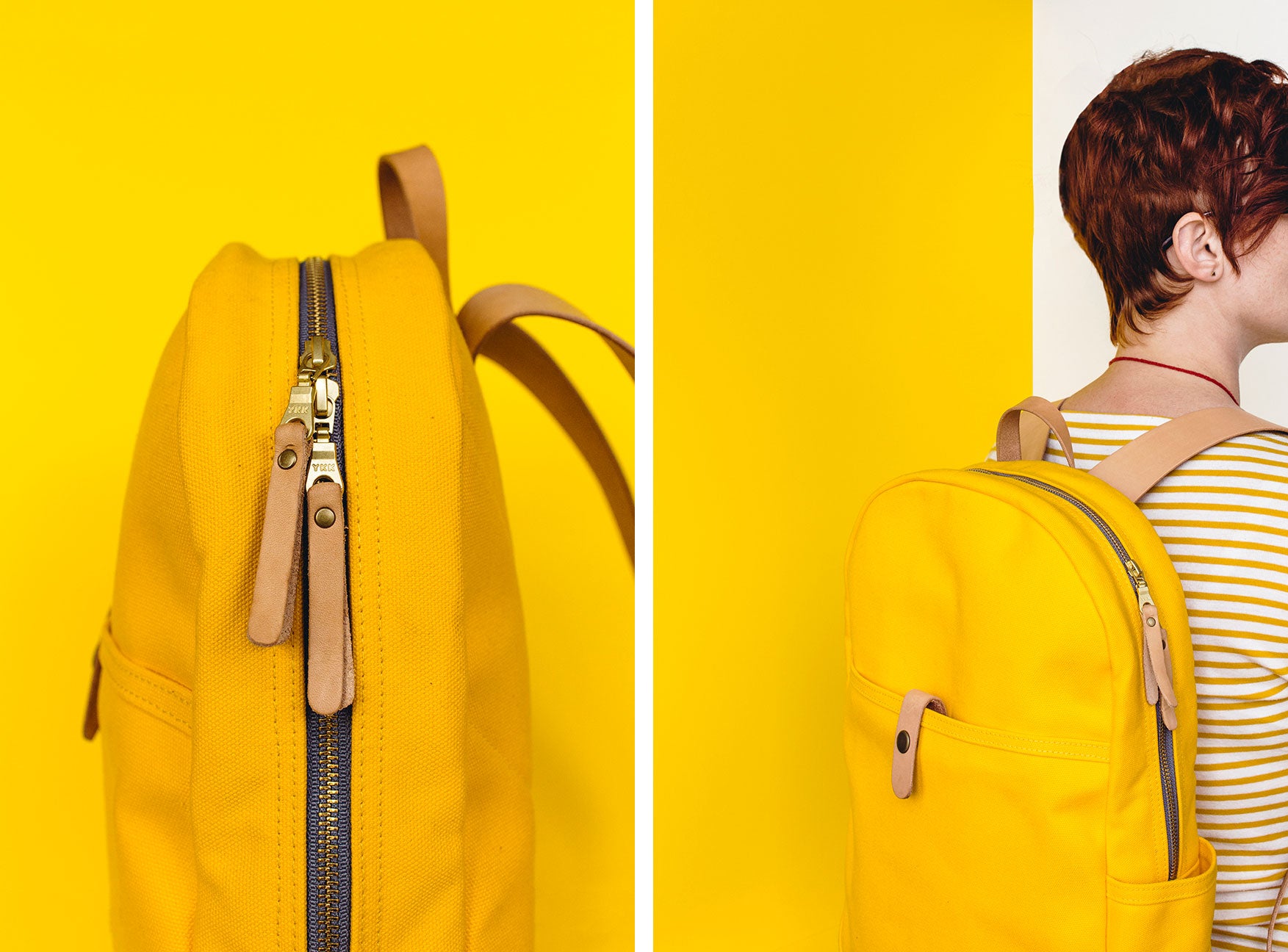 Winter Session Lookbook Yellow Canvas Leather Collection