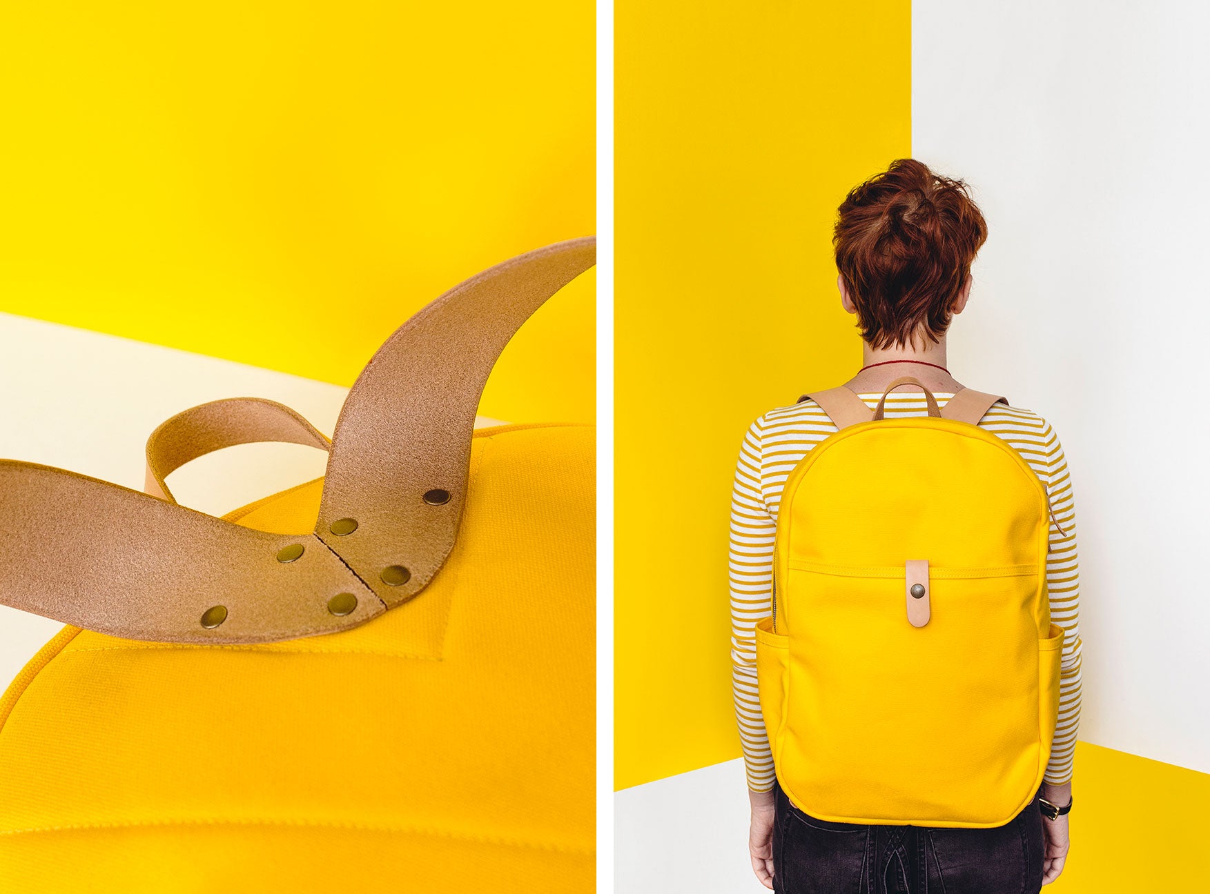 Winter Session Lookbook Yellow Canvas Leather Collection